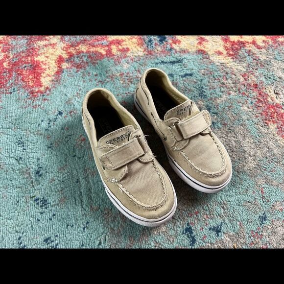 Sperry Top Sider Tan Boat Shoes 9.5M - Picture 1 of 5